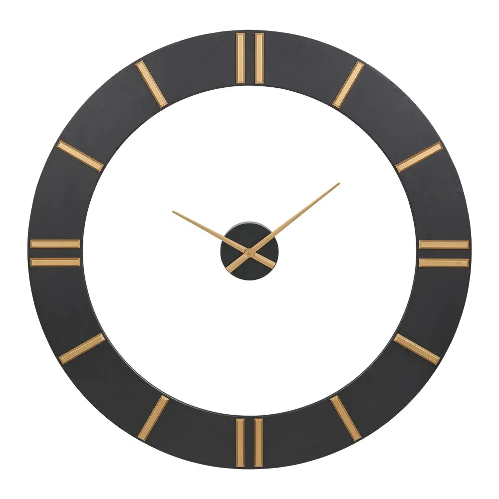 Open Wall Clock 2-Piece - Black, Gold product