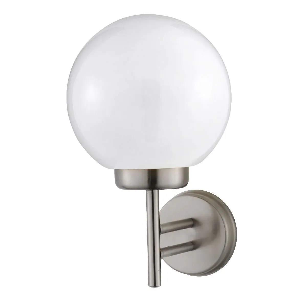 Orb IP44 Outdoor Wall Light - Steel, Glass product