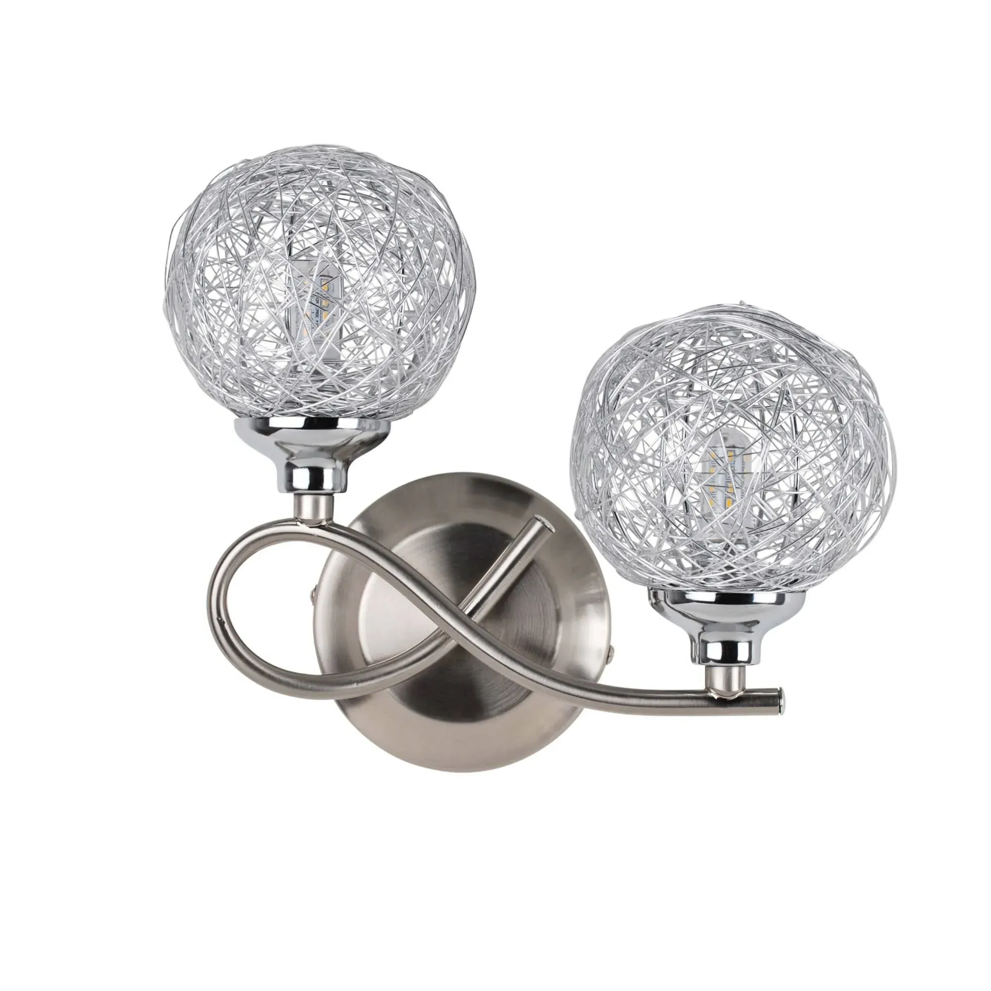 Orinoco 2-Light Wall Light - Satin Nickel product