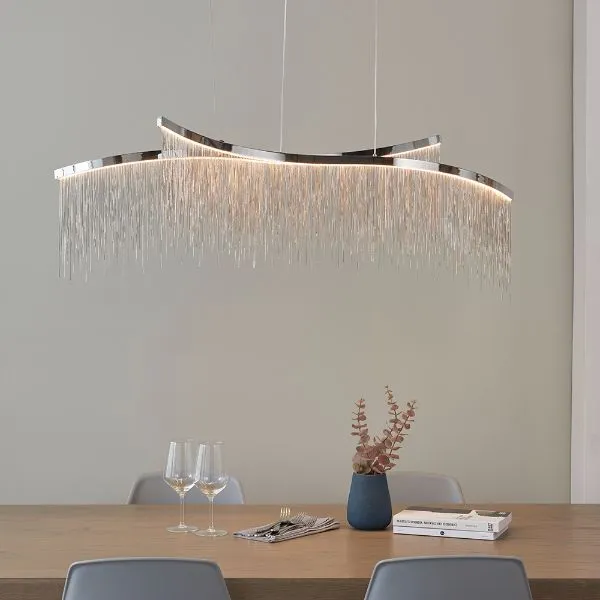 Orphelia 2-Light LED Ceiling Pendant - Polished Chrome product