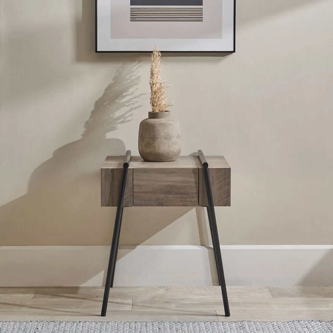 Osato 1 Drawer Side Table - Light Brown, Wood Veneer product
