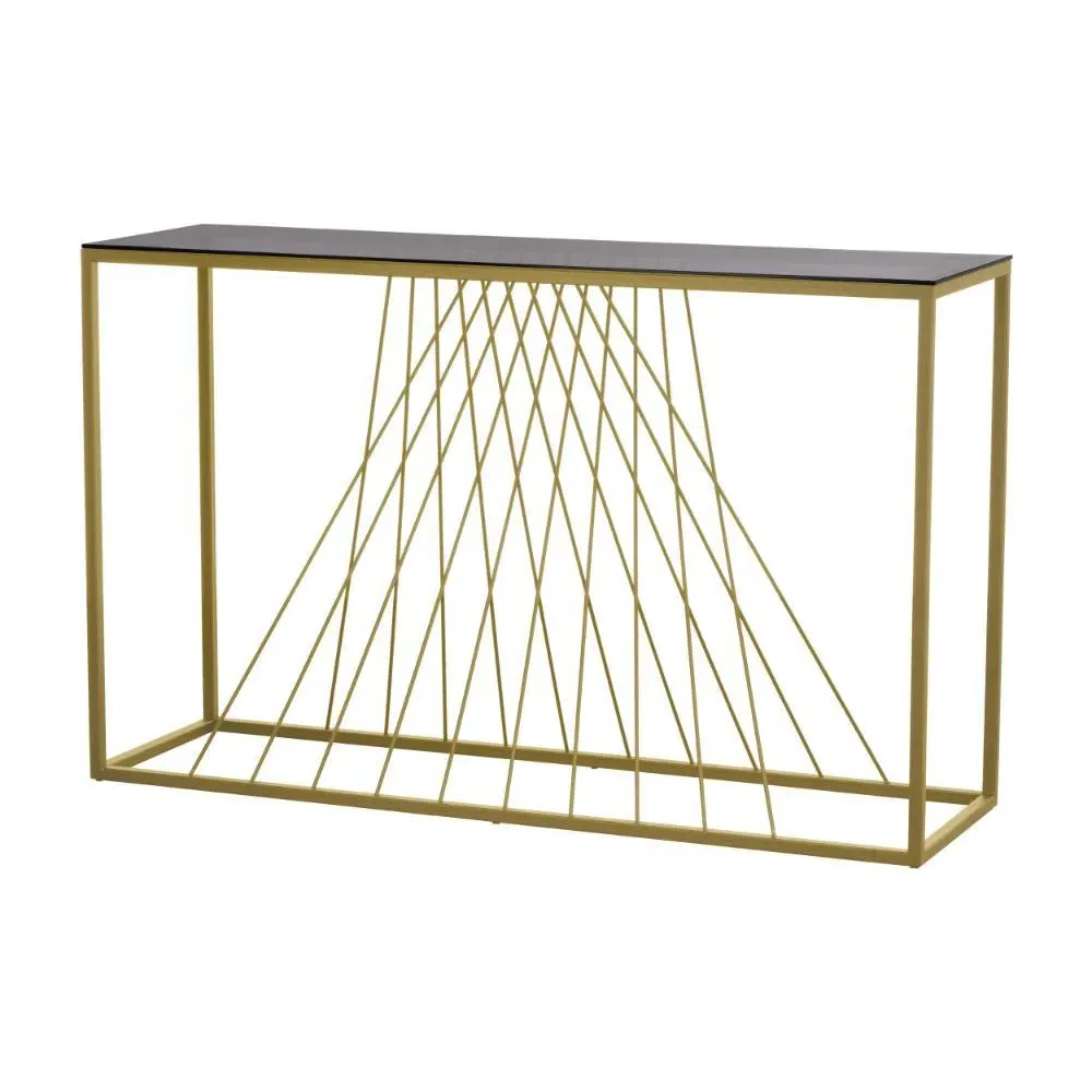 Otawara Console Table - Gold, Metal & Glass product