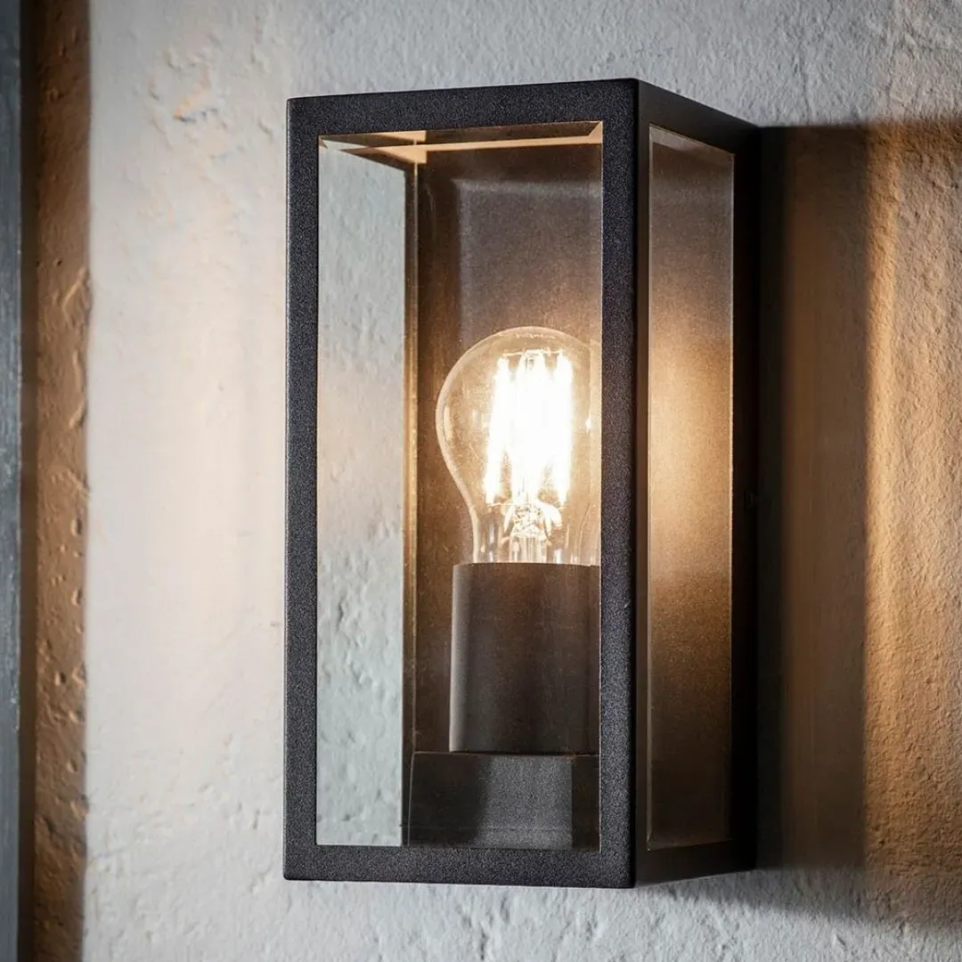 Oxford Outdoor Wall Light - Matte Black, Glass product