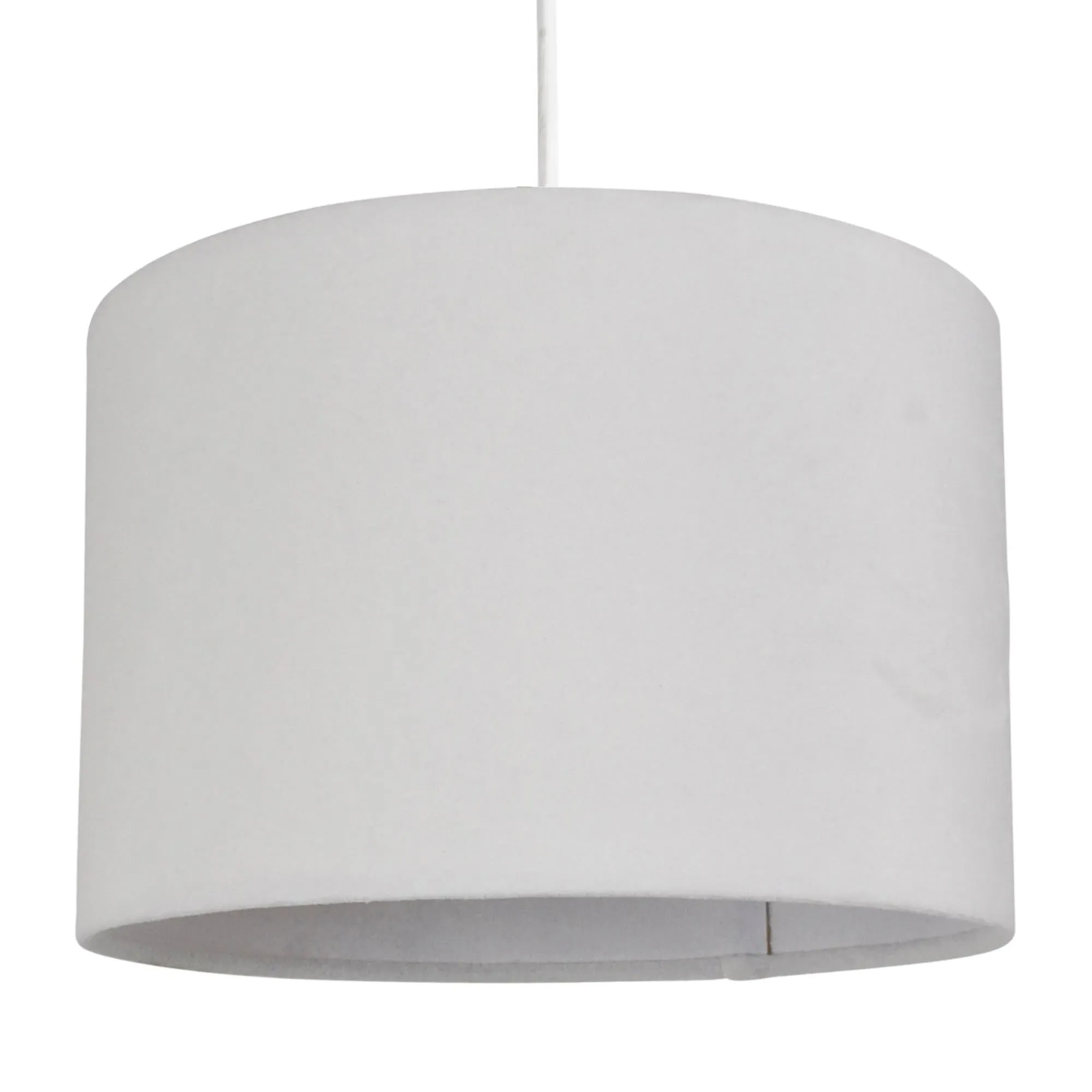 Pagazzi Velvet 12" Drum Shade - Off White, Velvet product