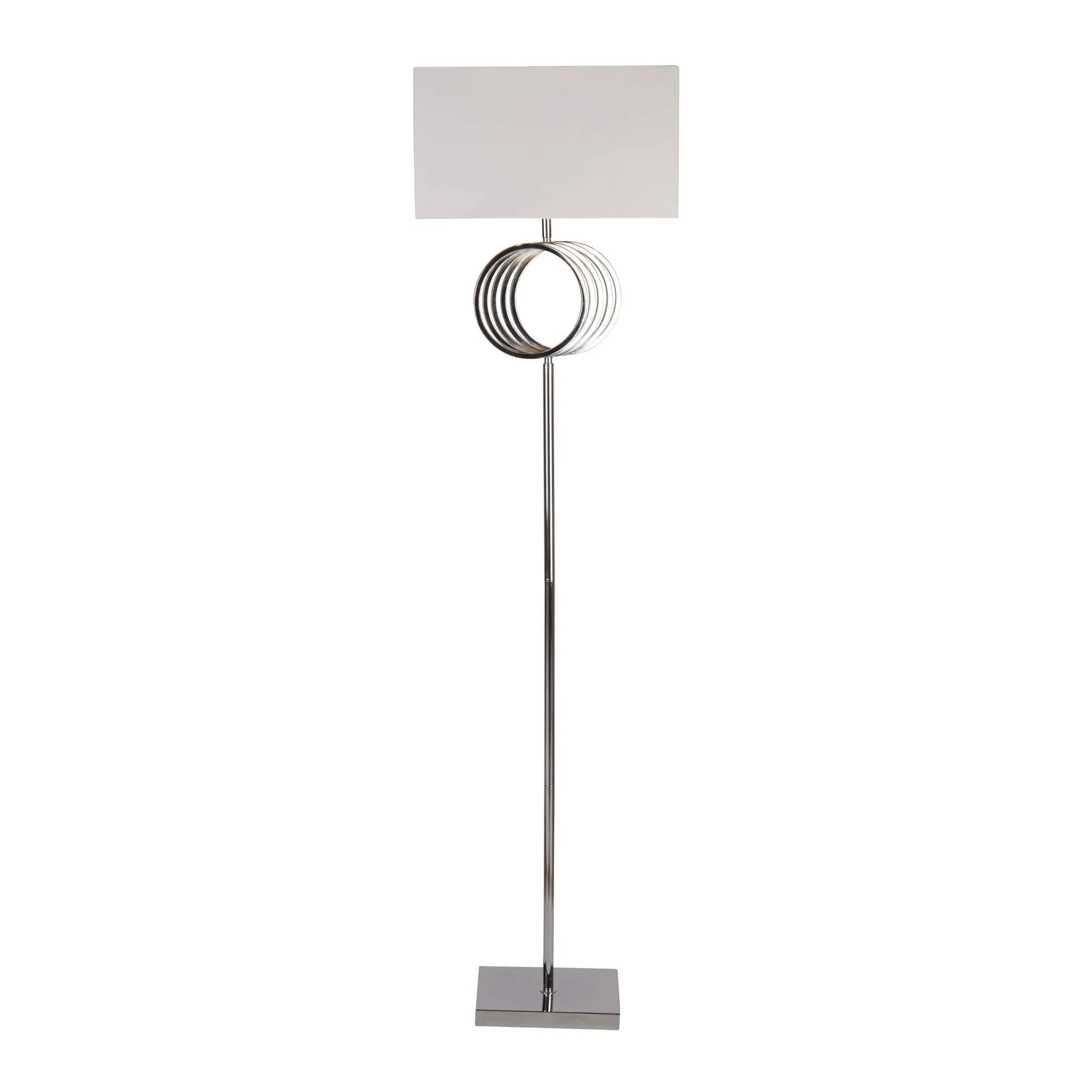 Paige Floor Lamp - Chrome, White product