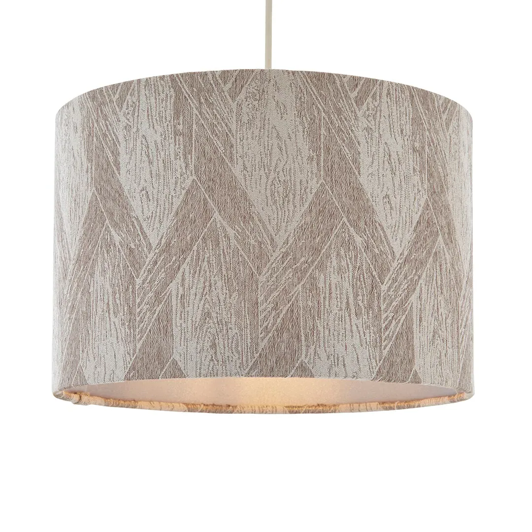 Parisa Cylinder Lamp Shade Reversible Gimble - Silver, Jacquard product