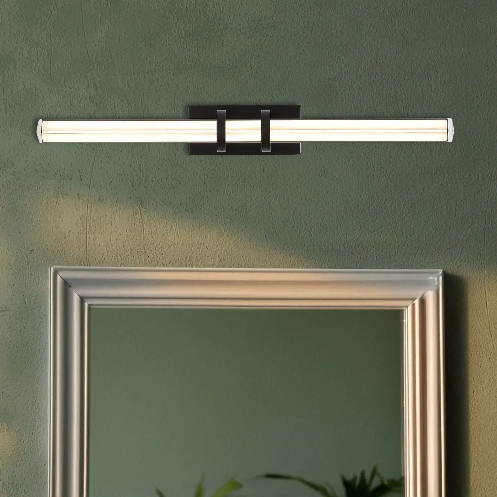 Parma LED Wall Light with Angled Glass - Black product