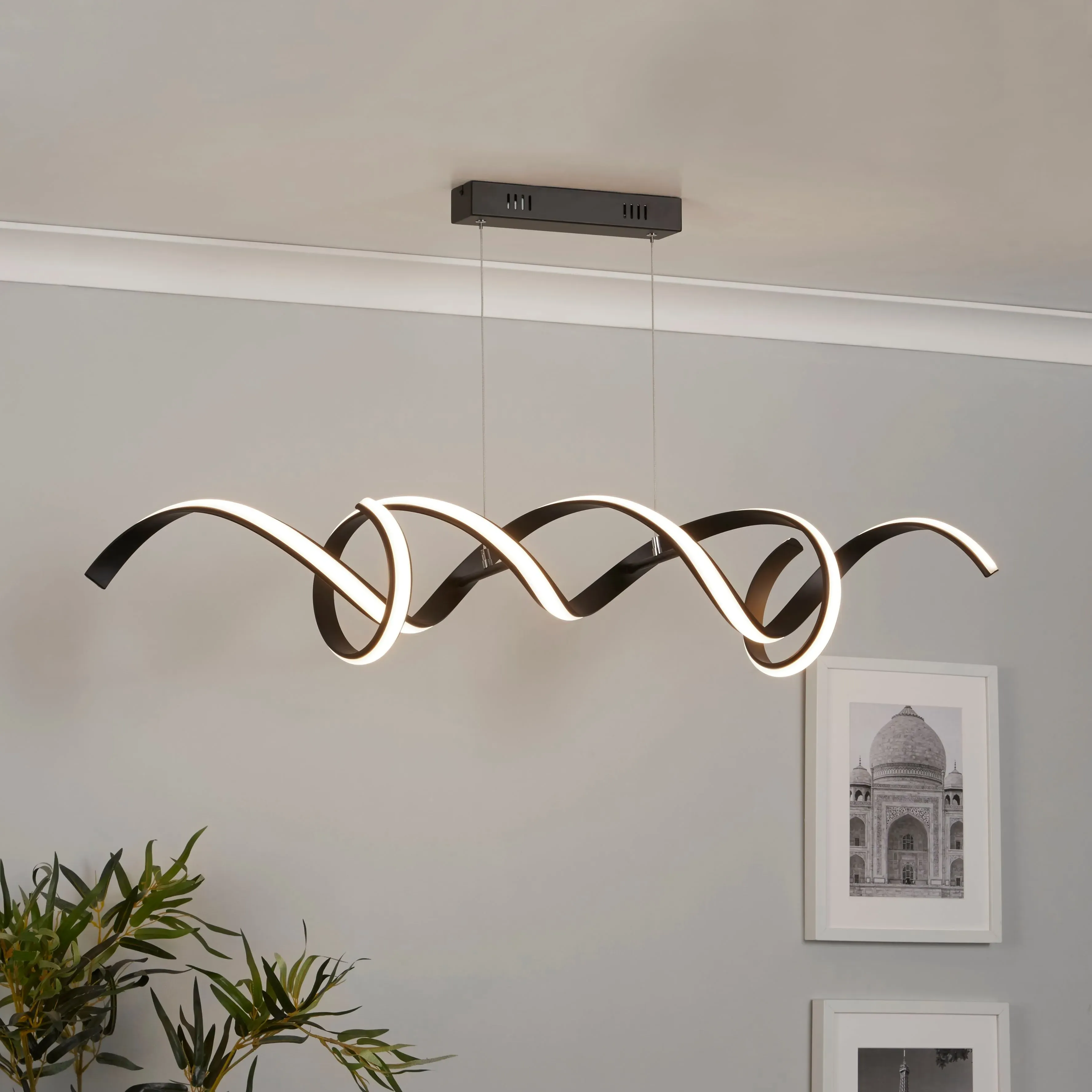 Paton Ribbon LED Ceiling Pendant - Black product