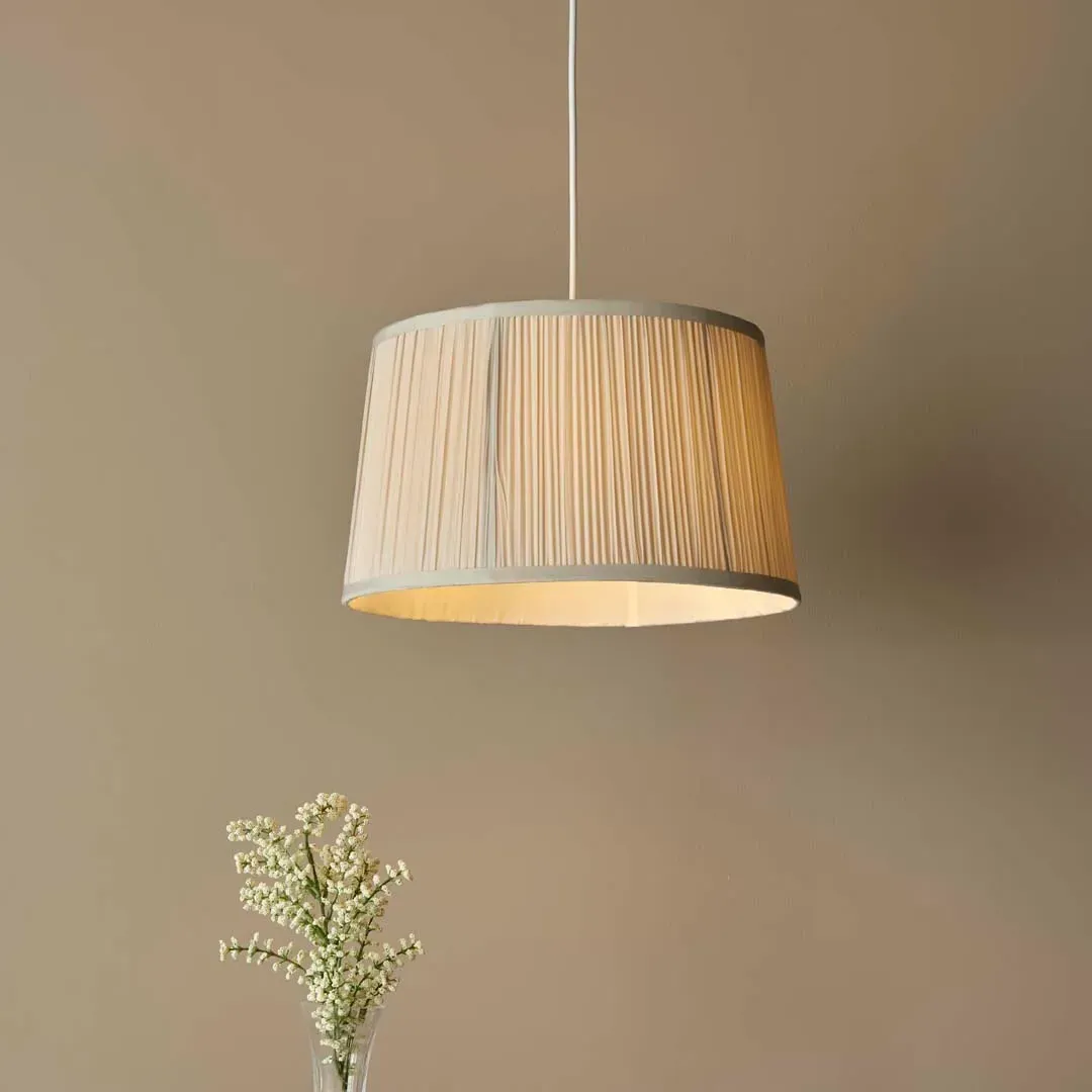 Pennington Tapered Cylinder Ceiling Shade - Grey, Faux Silk product