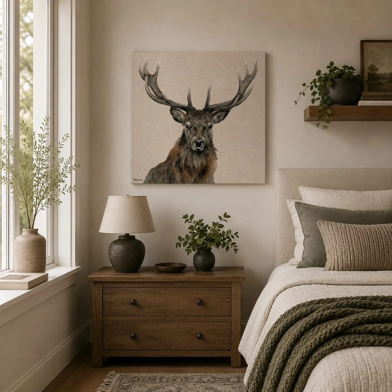 Percival by Jane Bannon Square Canvas Wall Art product