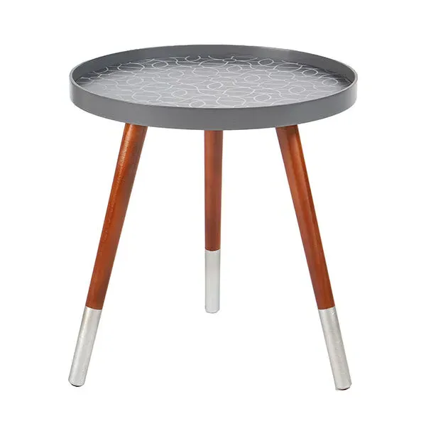 Peretti Floral Side Table - Grey product