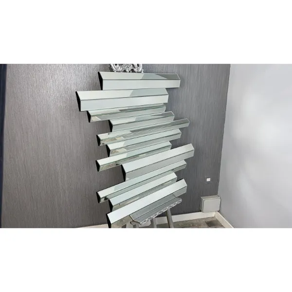 Piano Square Wall Mirror - Silver product