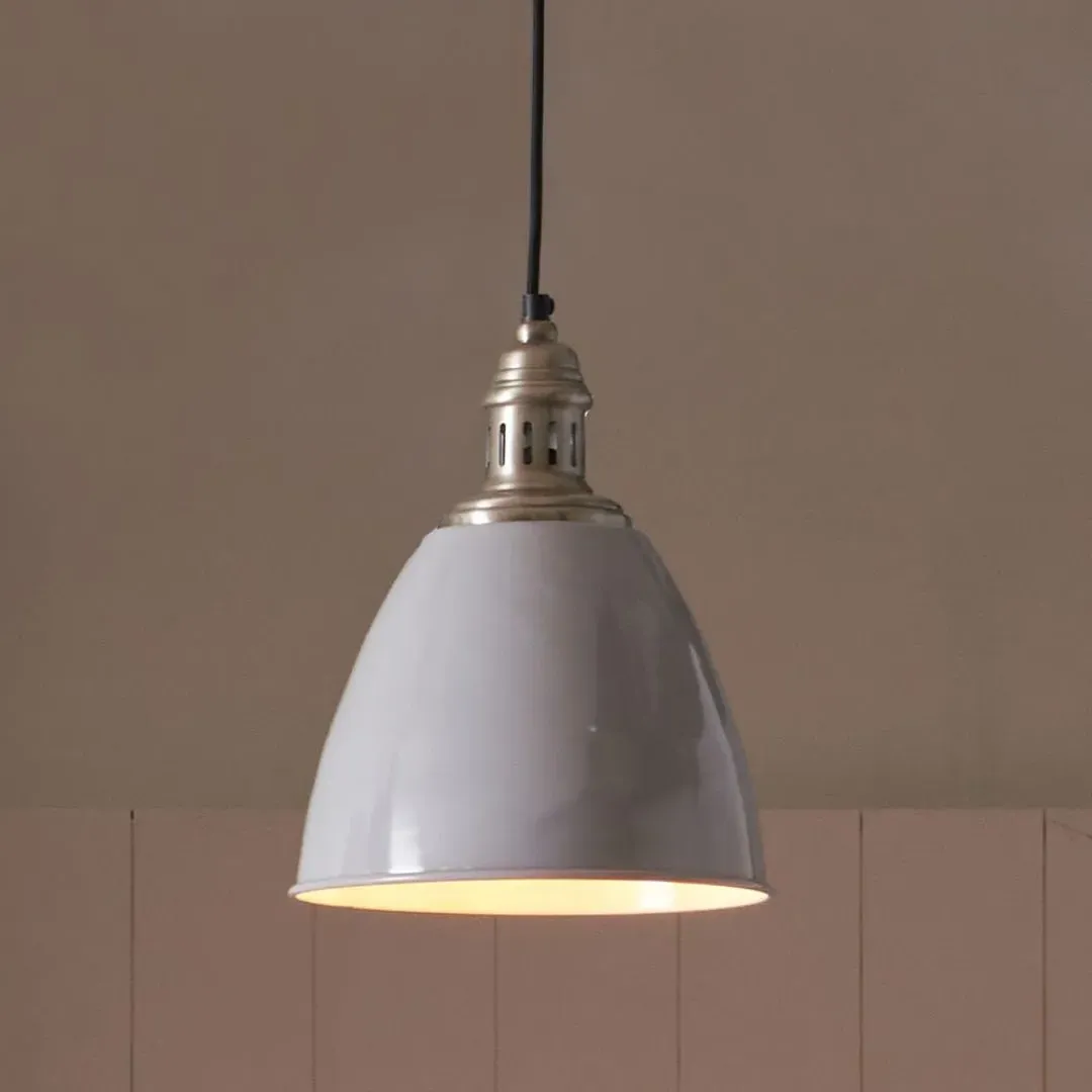 Piccolo Ceiling Pendant - White, Antique Silver product