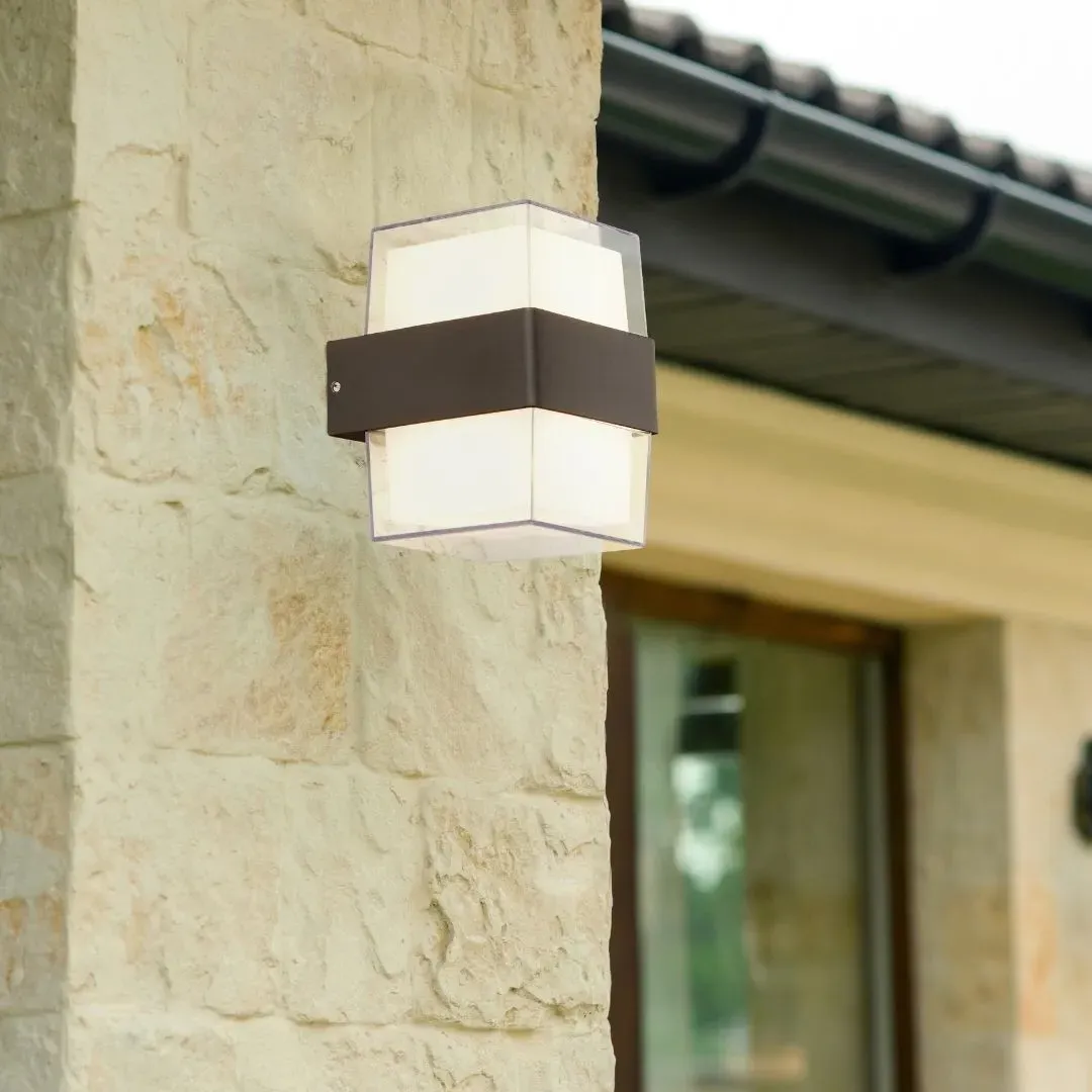 Pittsburgh Square Outdoor LED Wall Light - Black product