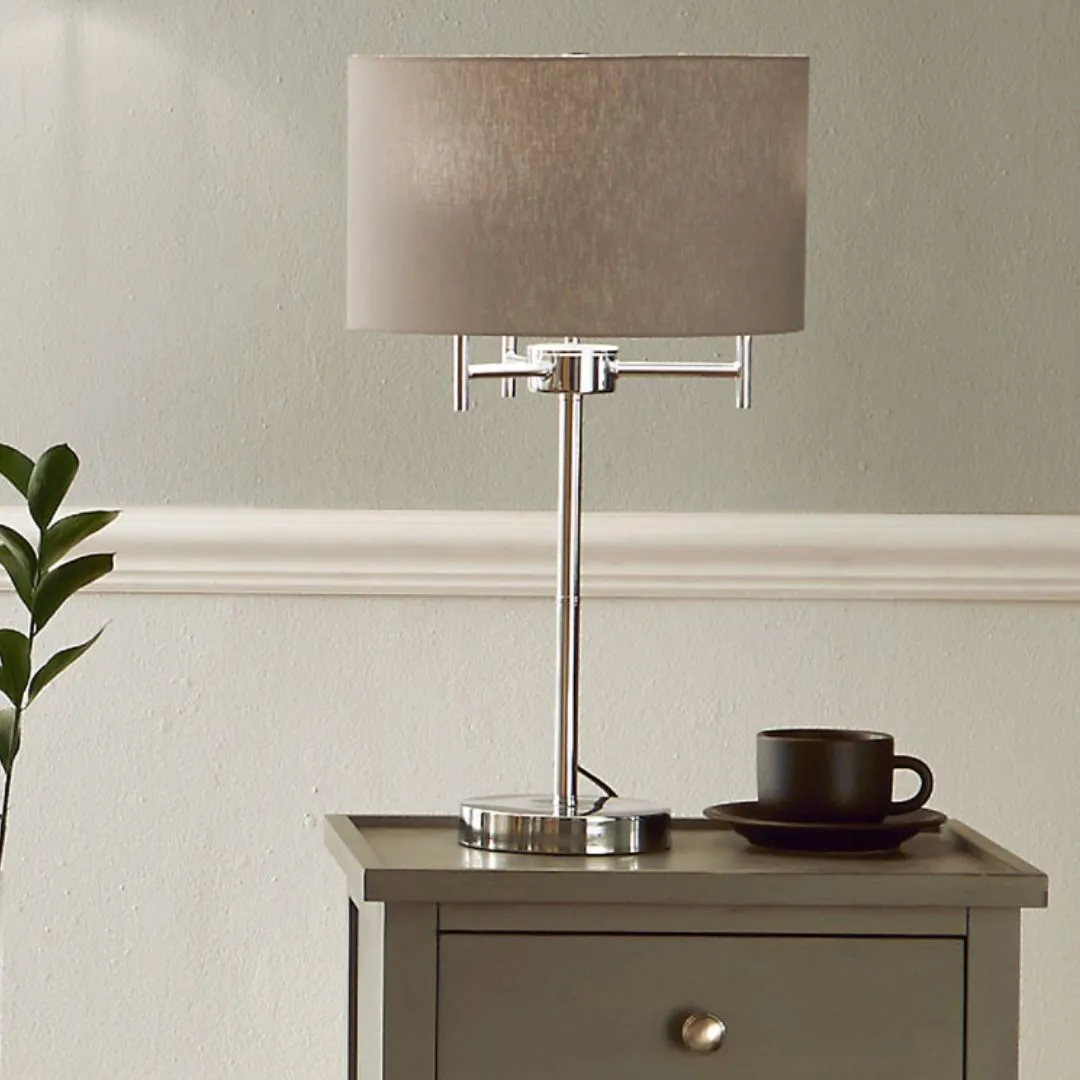 Plaza 3-Light Table Lamp - Grey product