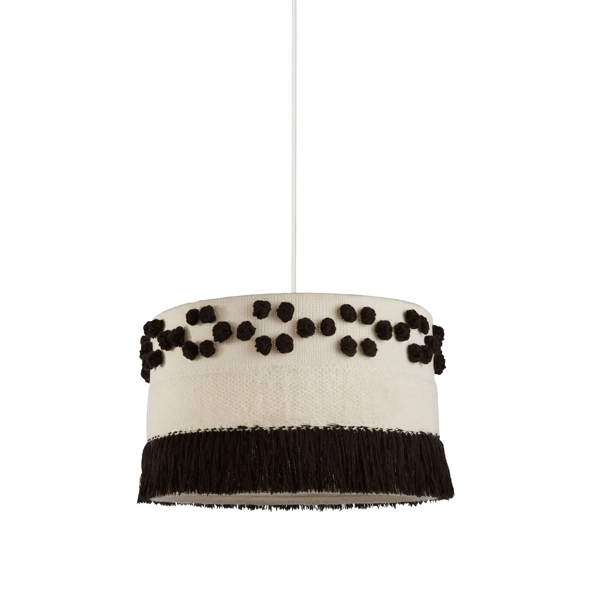 Pom Pom Pendant Shade - White, Cotton product