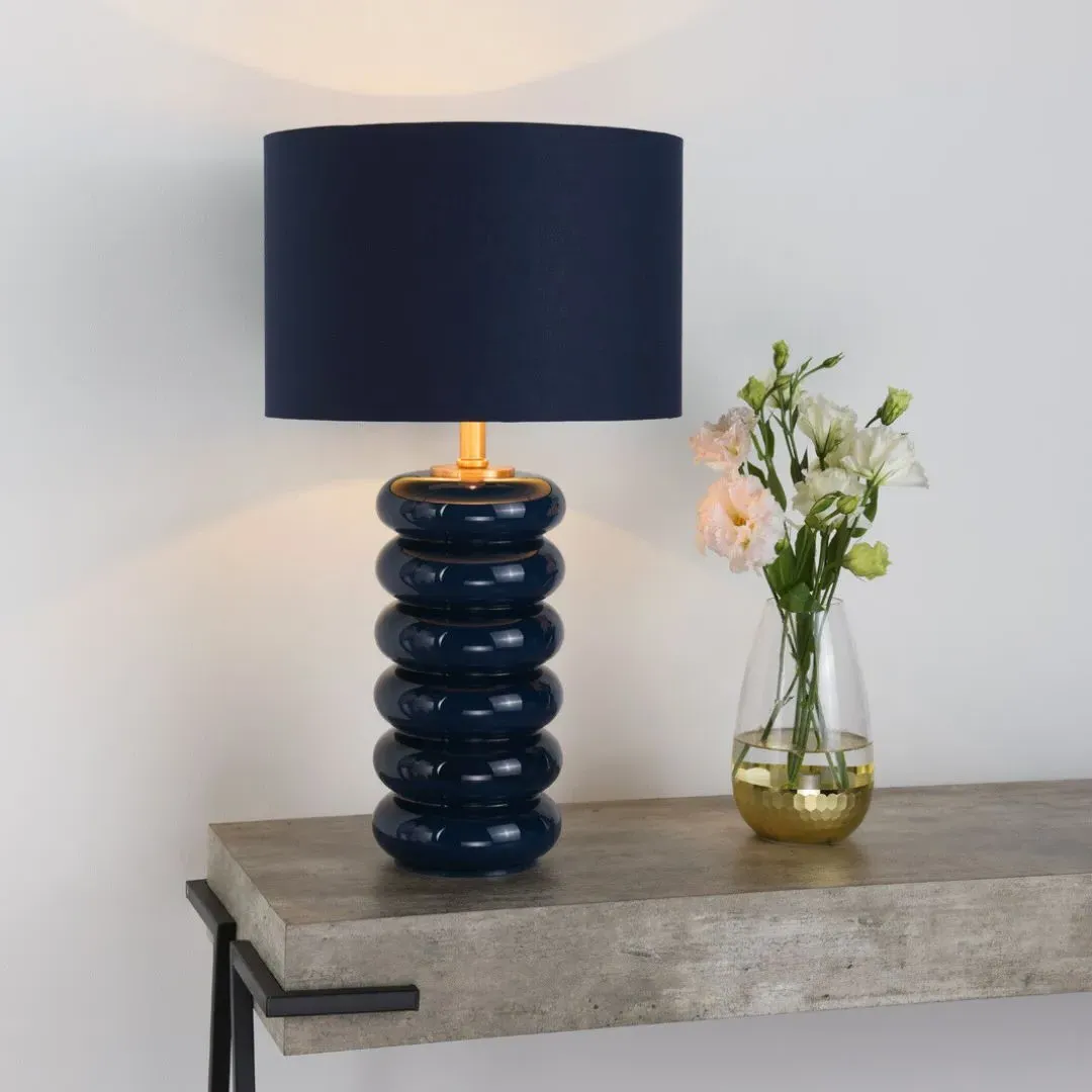 Portia Table Lamp - Blue, Glass product