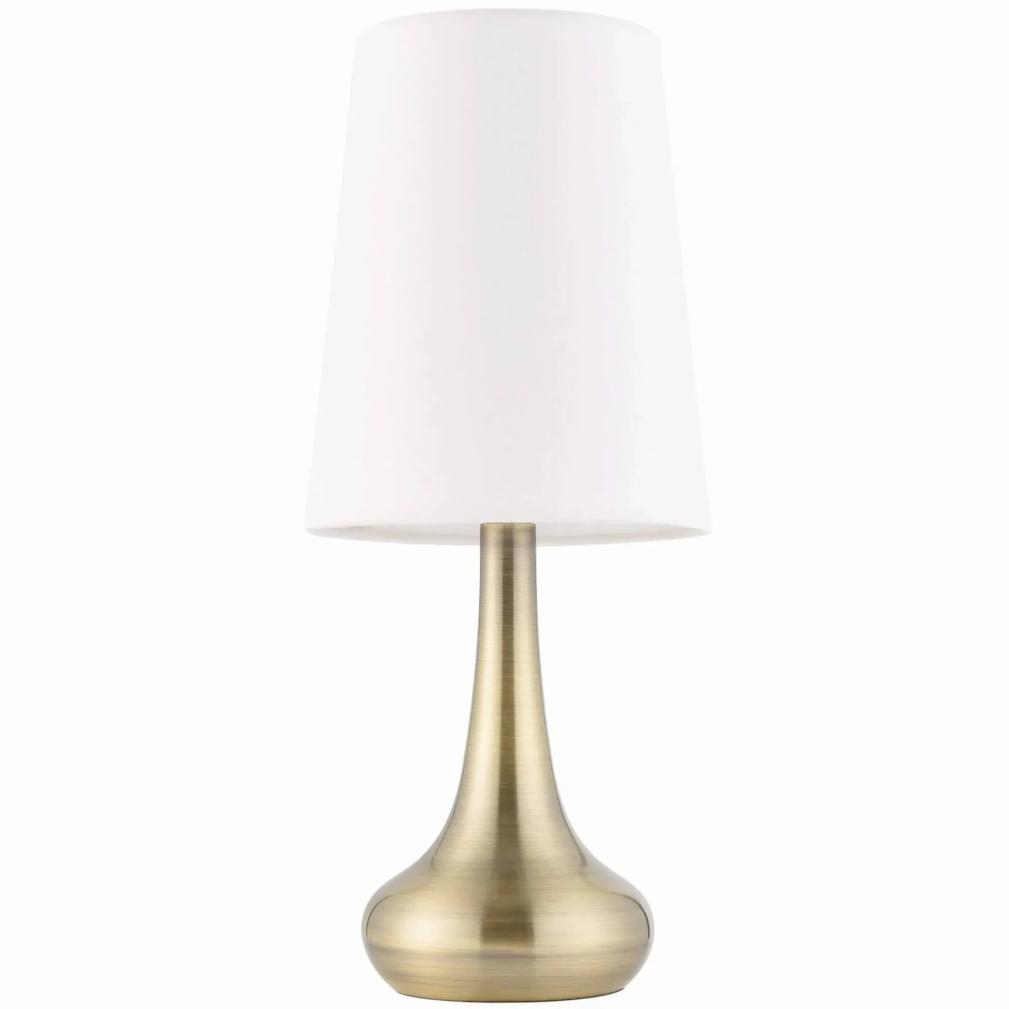 Posie Touch Table Lamp - Antique Brass, Cream product