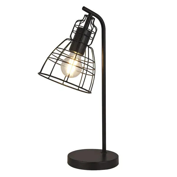 Pozo Cage Table Lamp - Matt Black product