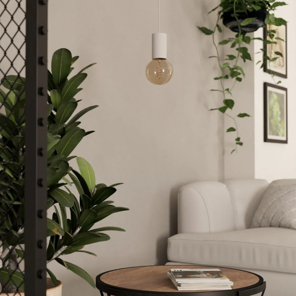 Pozueta Ceiling Pendant Light - White, Metal product