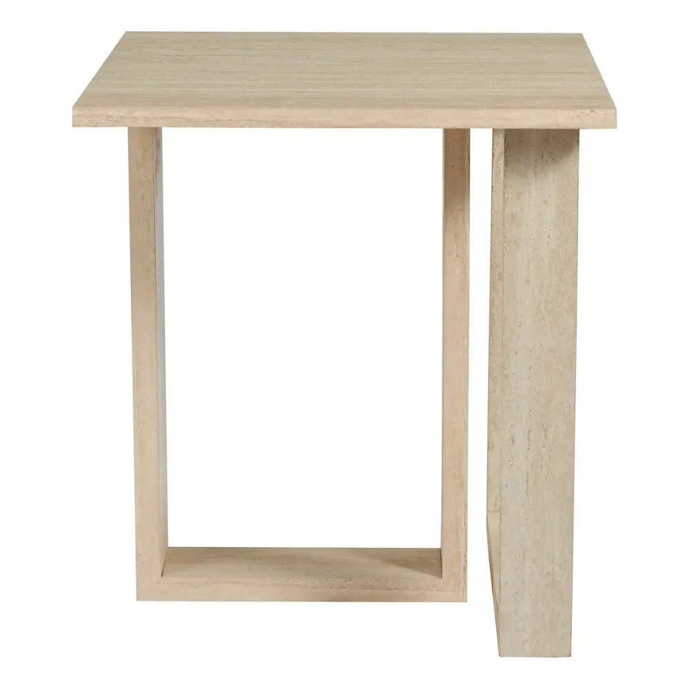 Prue Side Table - Travertine Effect product