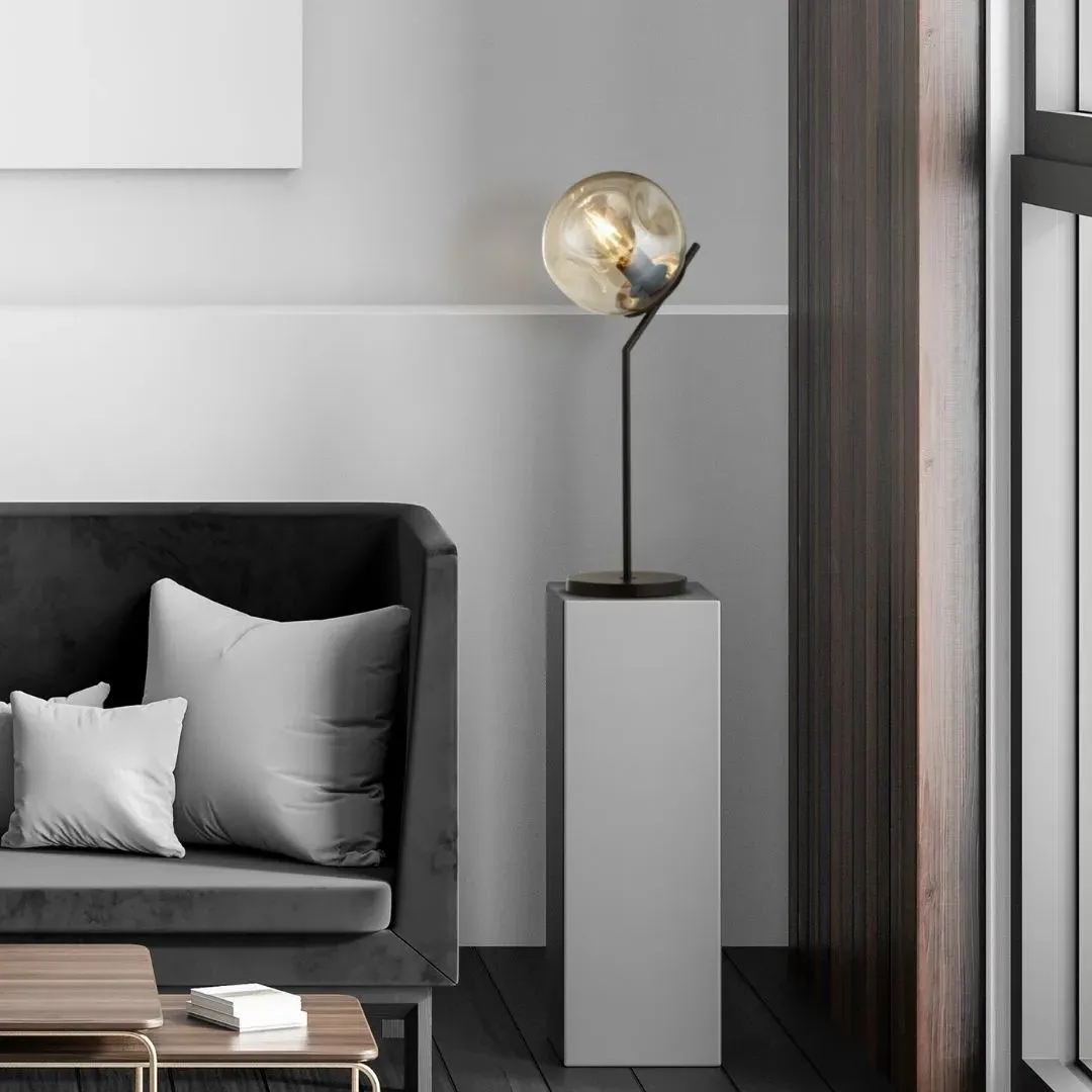 Punch Table Lamp - Black, Glass product