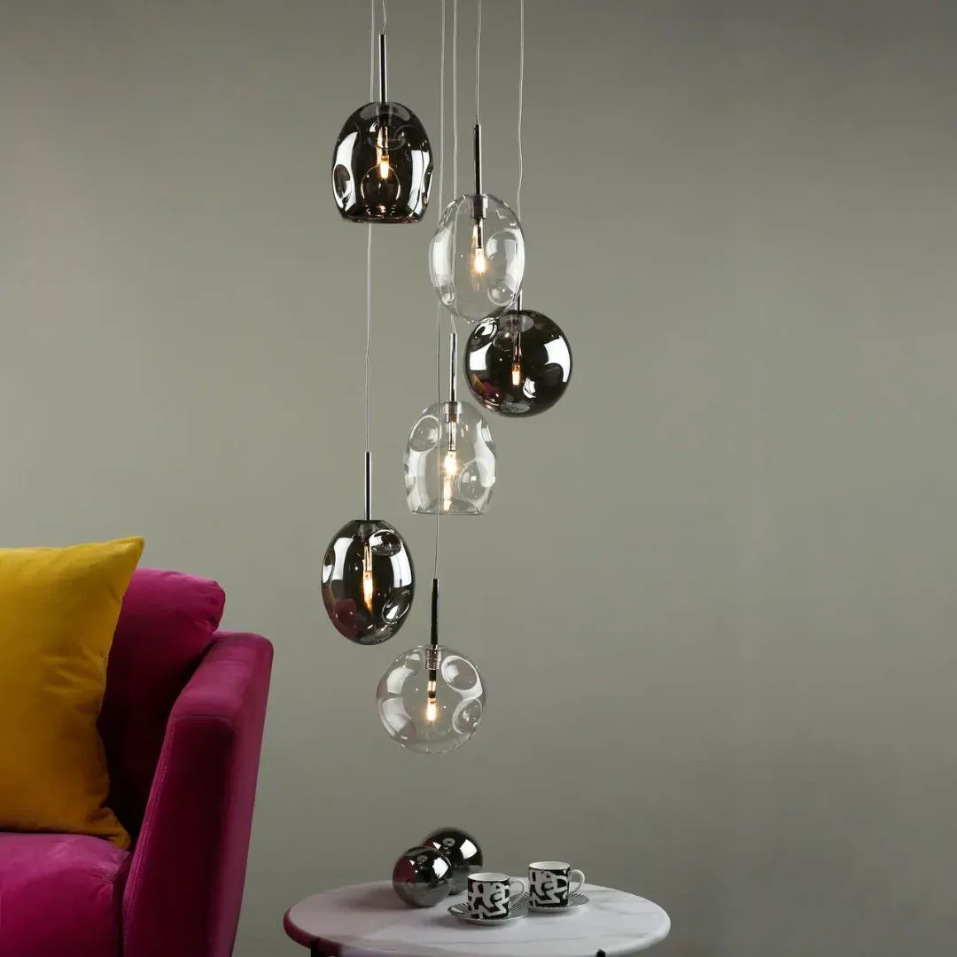 Quinn 6-Light Ceiling Pendant Light - Chrome product