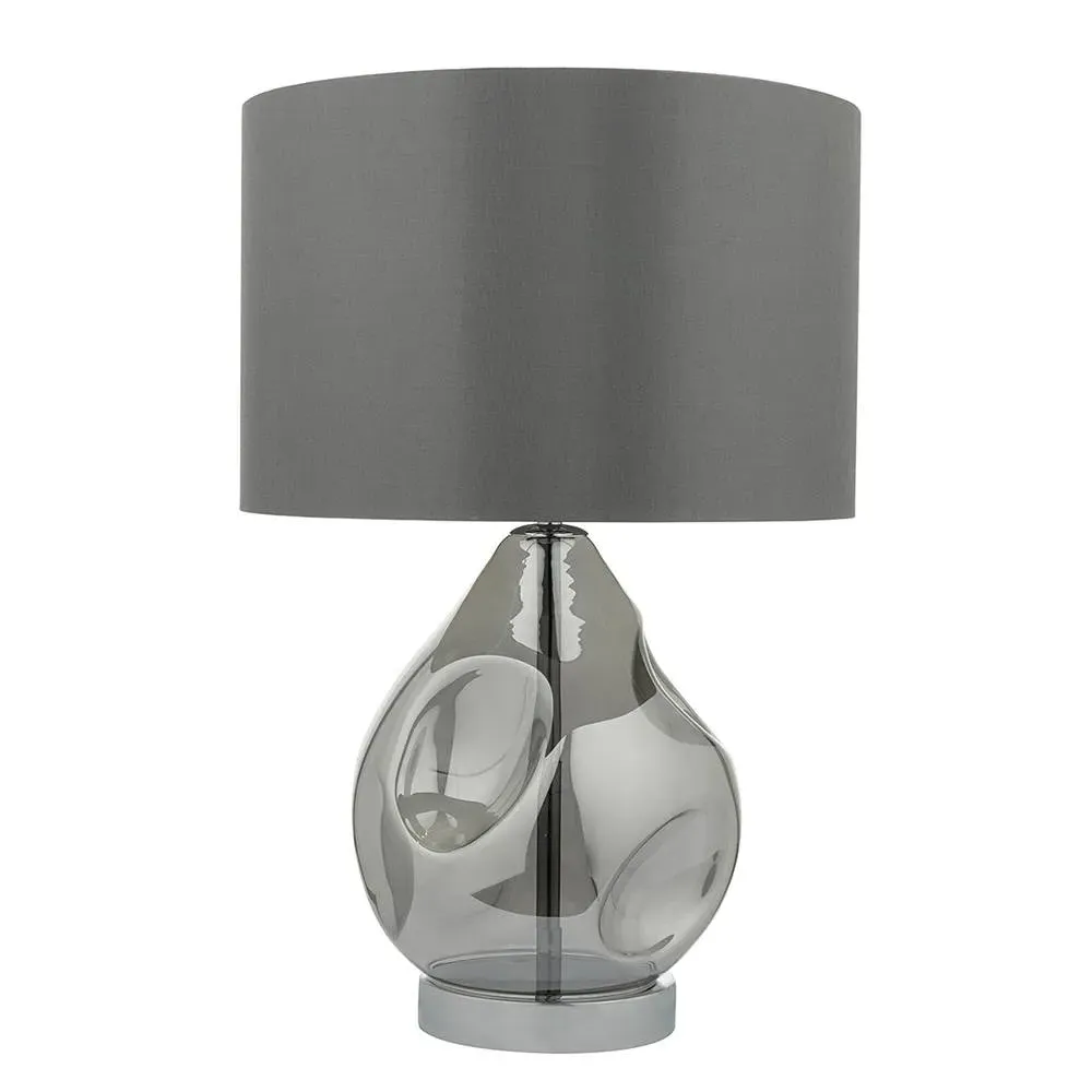 Quinn Table Lamp - Smoked Glass, Chrome product