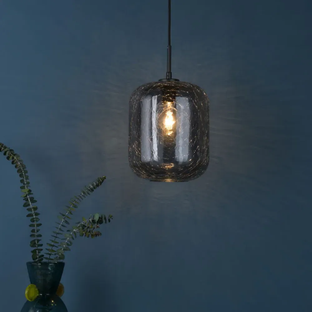 Quinna 1-Light Smoked Glass Pendant product