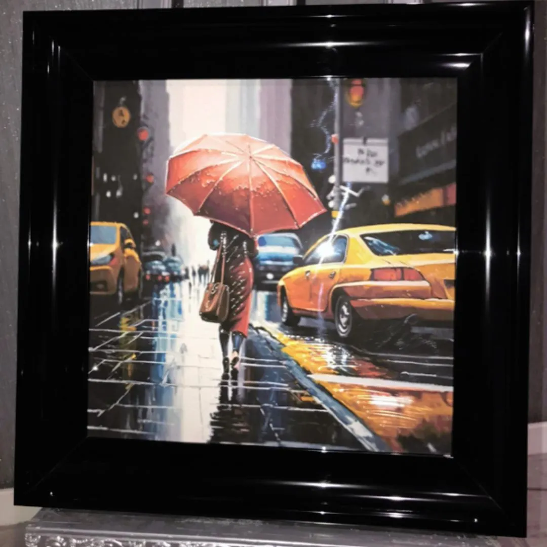 Red Umbrella Framed Wall Art product