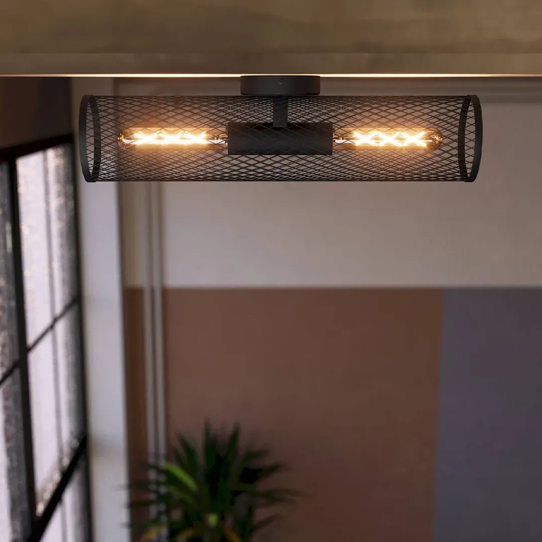 Redcliff 2-Light Wall Light - Black, Steel product