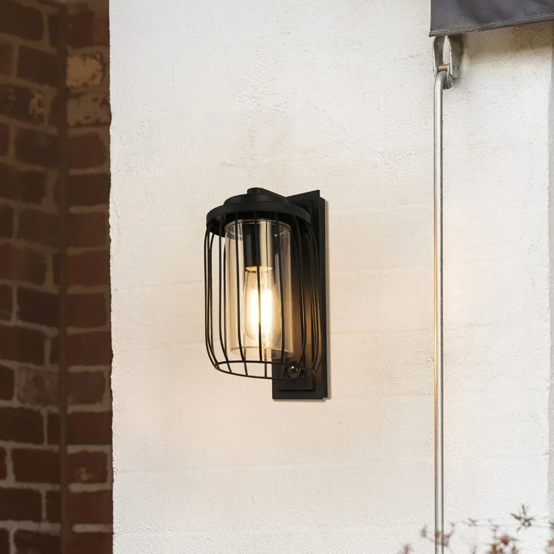 Reed Outdoor Wall Light - Black, Metal product