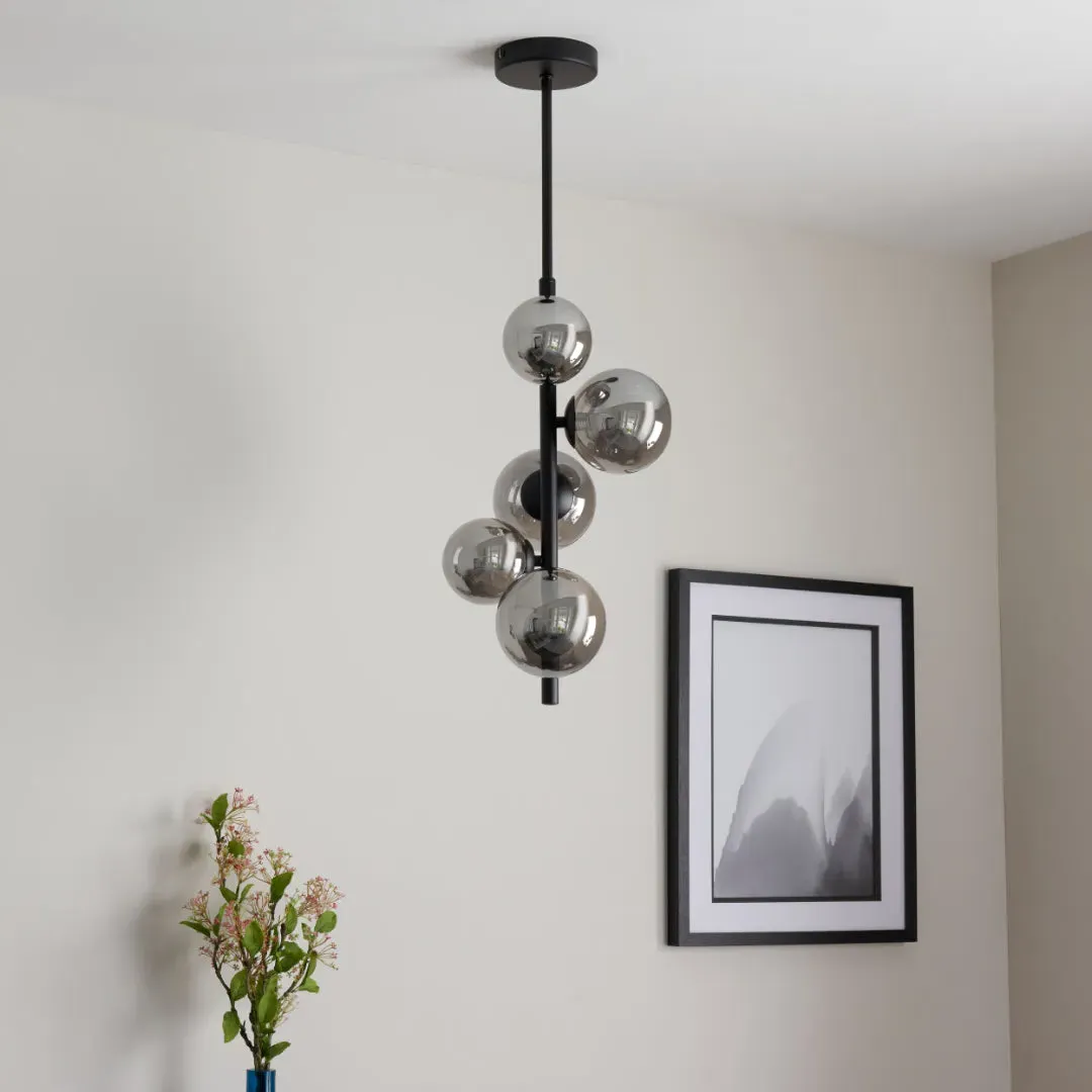 Reeko 5-Light Ceiling Pendant - Matte Black product