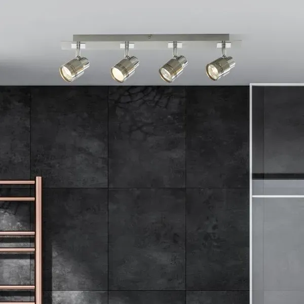 Reims 4-Light Ceiling Spotlight Bar - Satin Chrome product