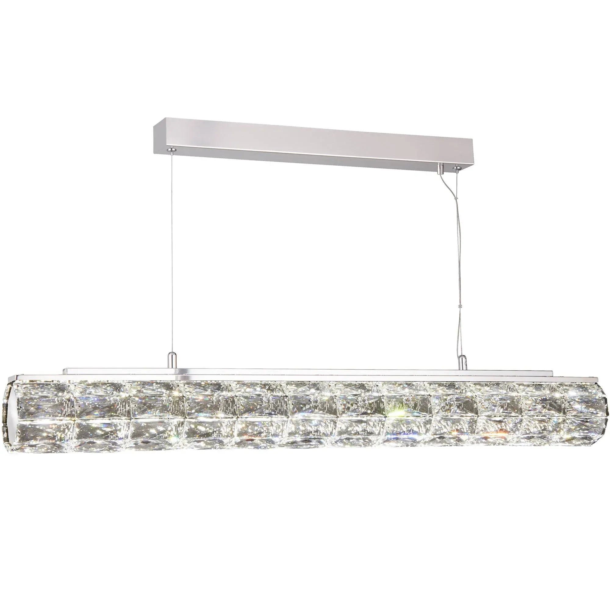 Remy Linear Pendant Ceiling Bar - Polished Chrome, Crystal product