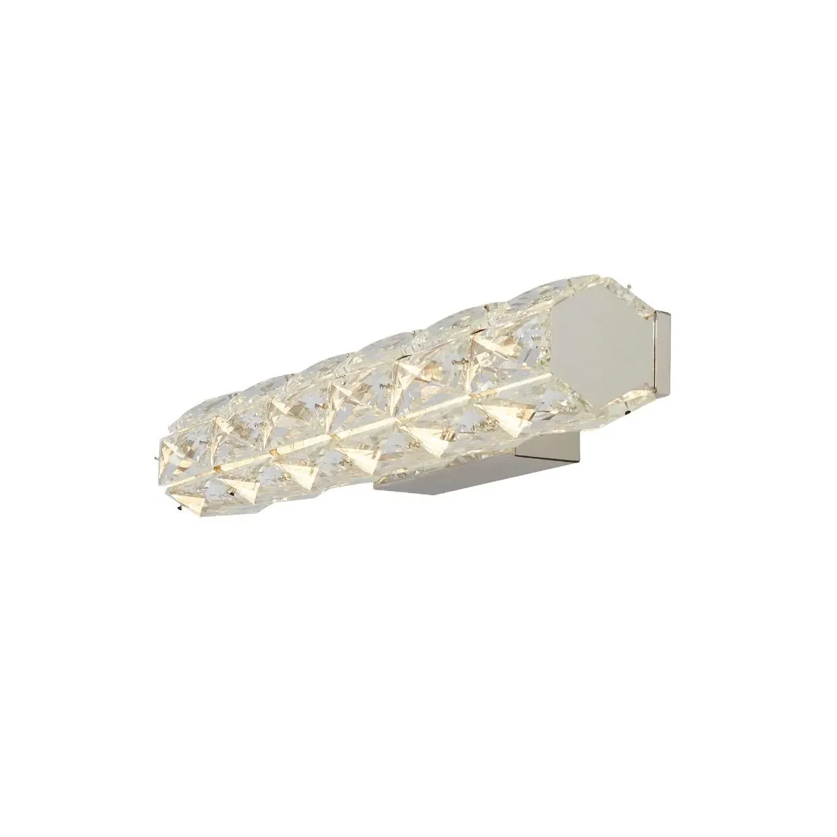 Remy Small Hexagonal LED Wall Light - Polished Chrome, Crystal product