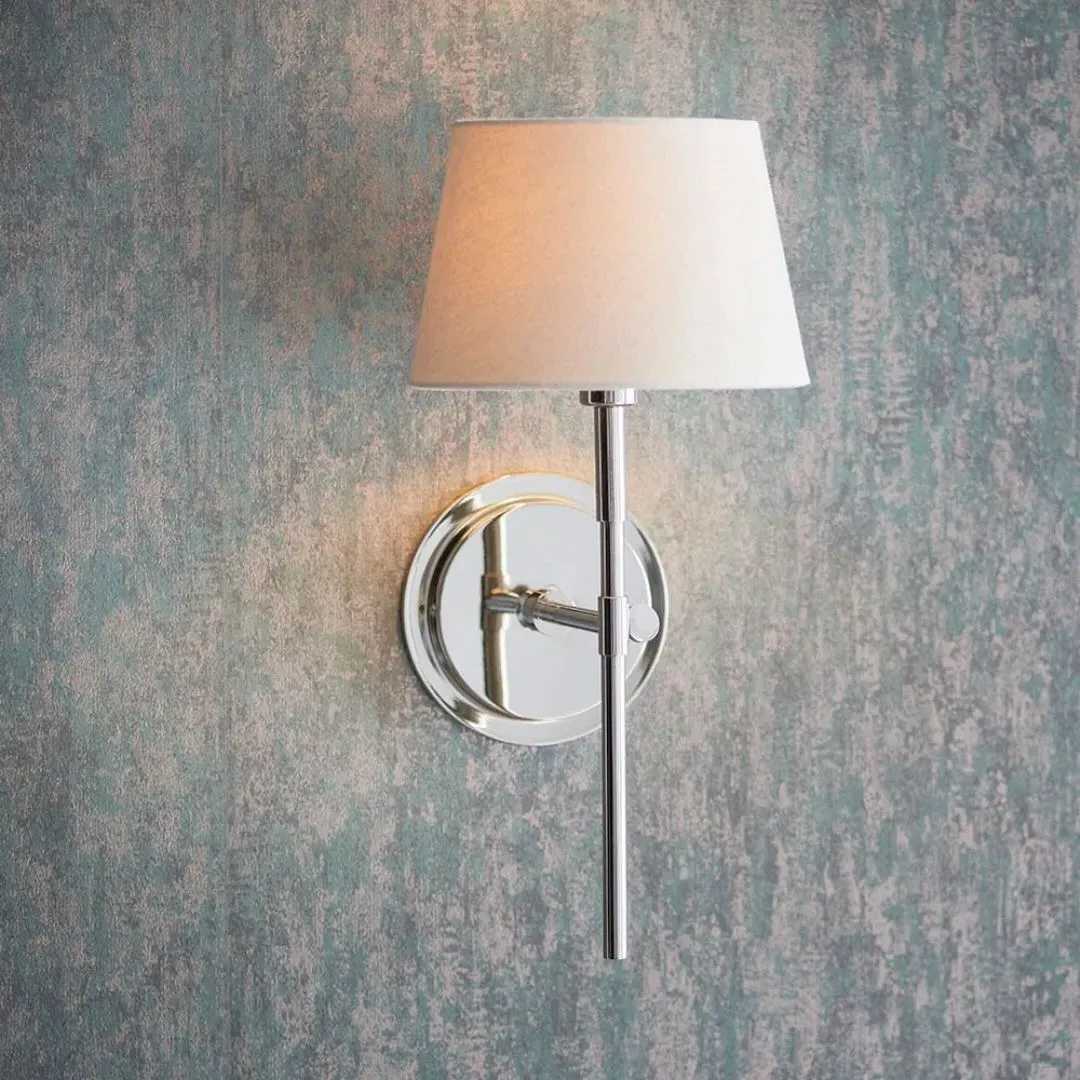 Rennes & Ceci Nickel Wall Light - Ivory, Nickel product