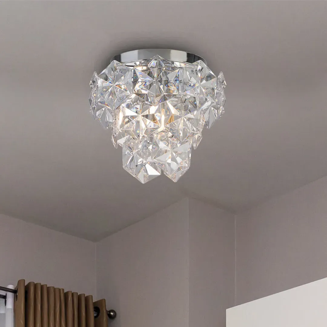 Rhia 3-Light Flush Ceiling Light - Clear, Acrylic product