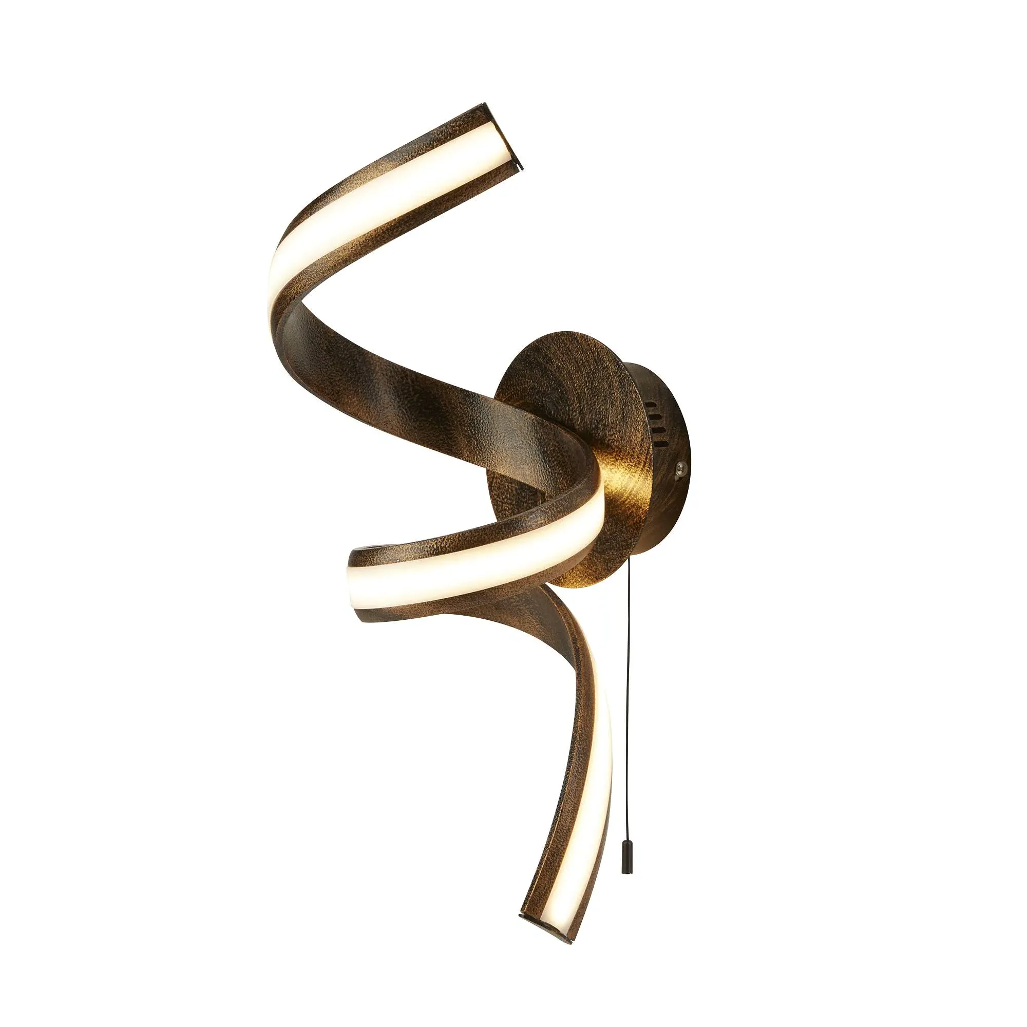 Ribbon Twist LED Wall Light - Bronze product