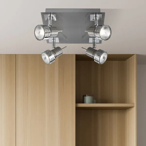 Ridge 4-Light Ceiling Spotlight - Satin Nickel product