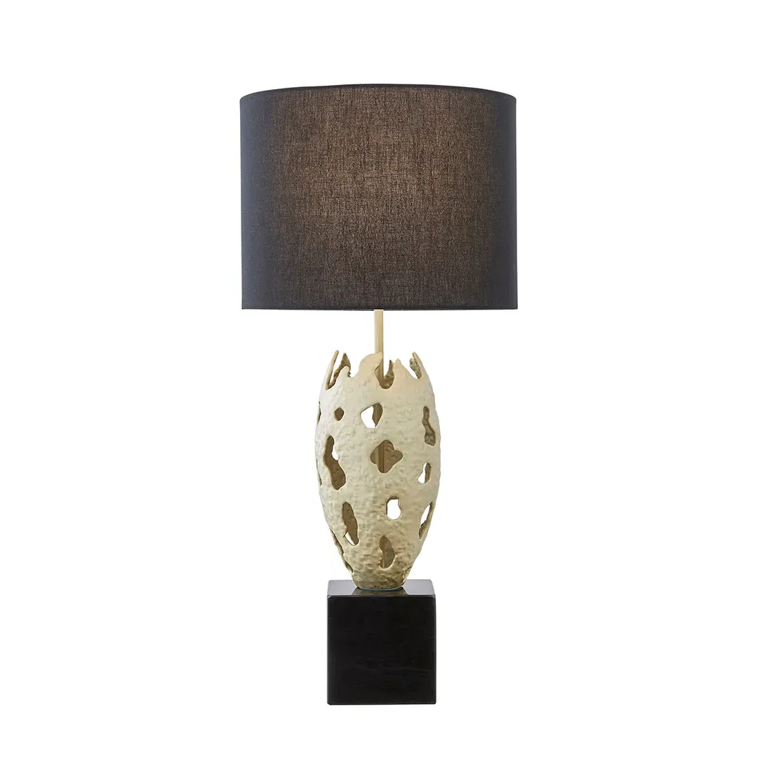 Riona Table Lamp - Metallic Gold, Fabric product