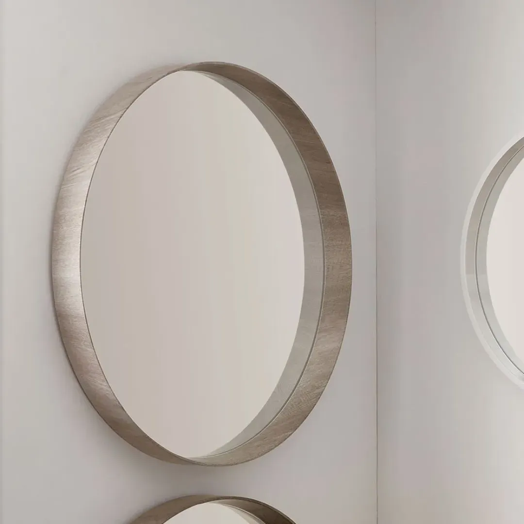 Round Wall Mirror - Grey Oak product