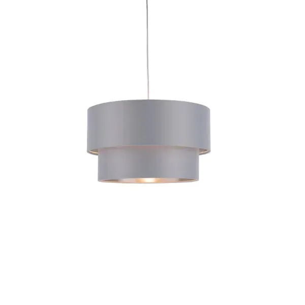 Rute Tiered Pendant Shade - Grey, Fabric product