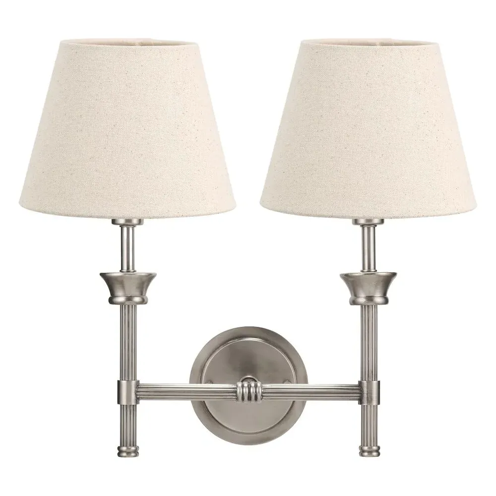 Salvatore 2-Light Wall Light - Antique Silver product