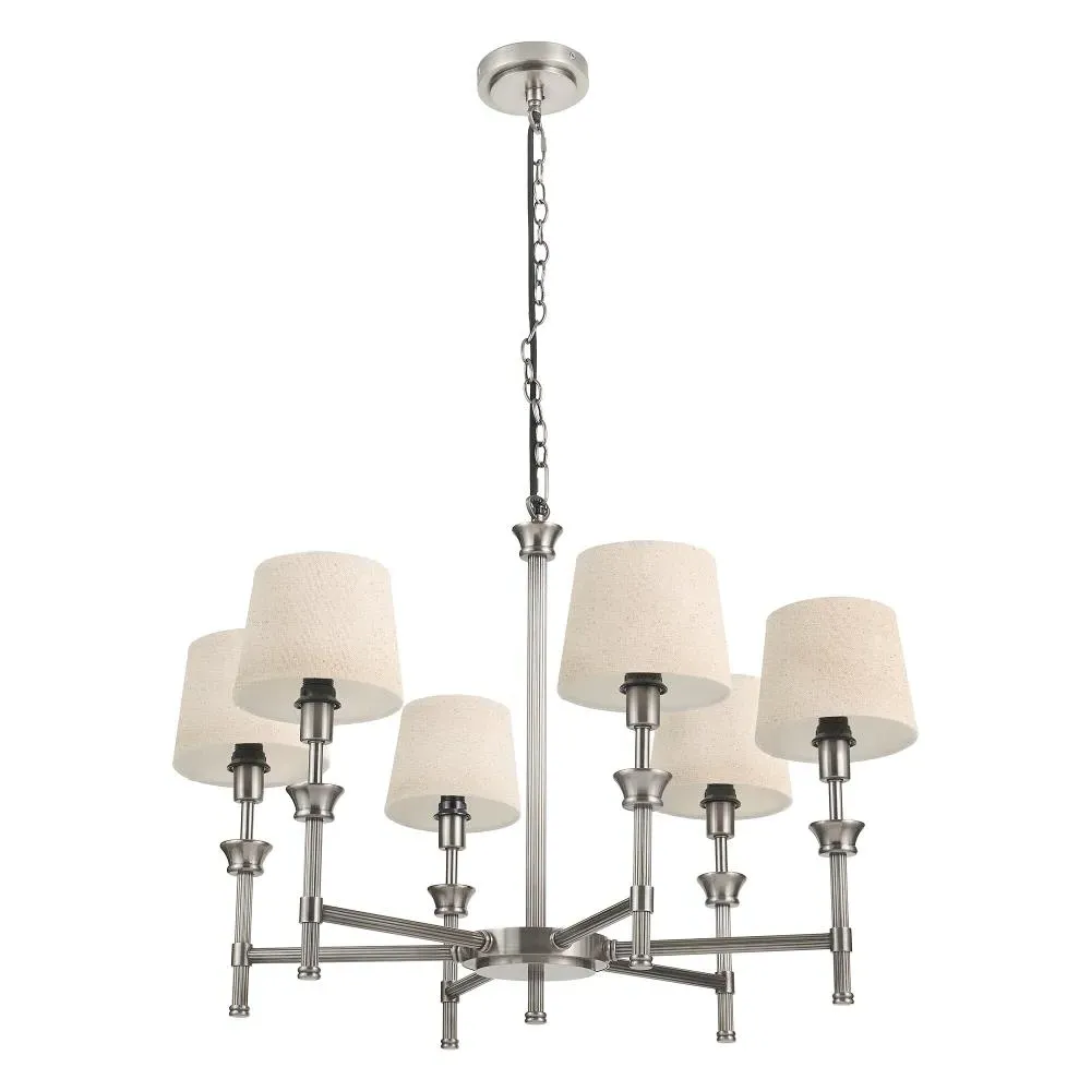 Salvatore 6-Light Chandelier - Antique Silver product