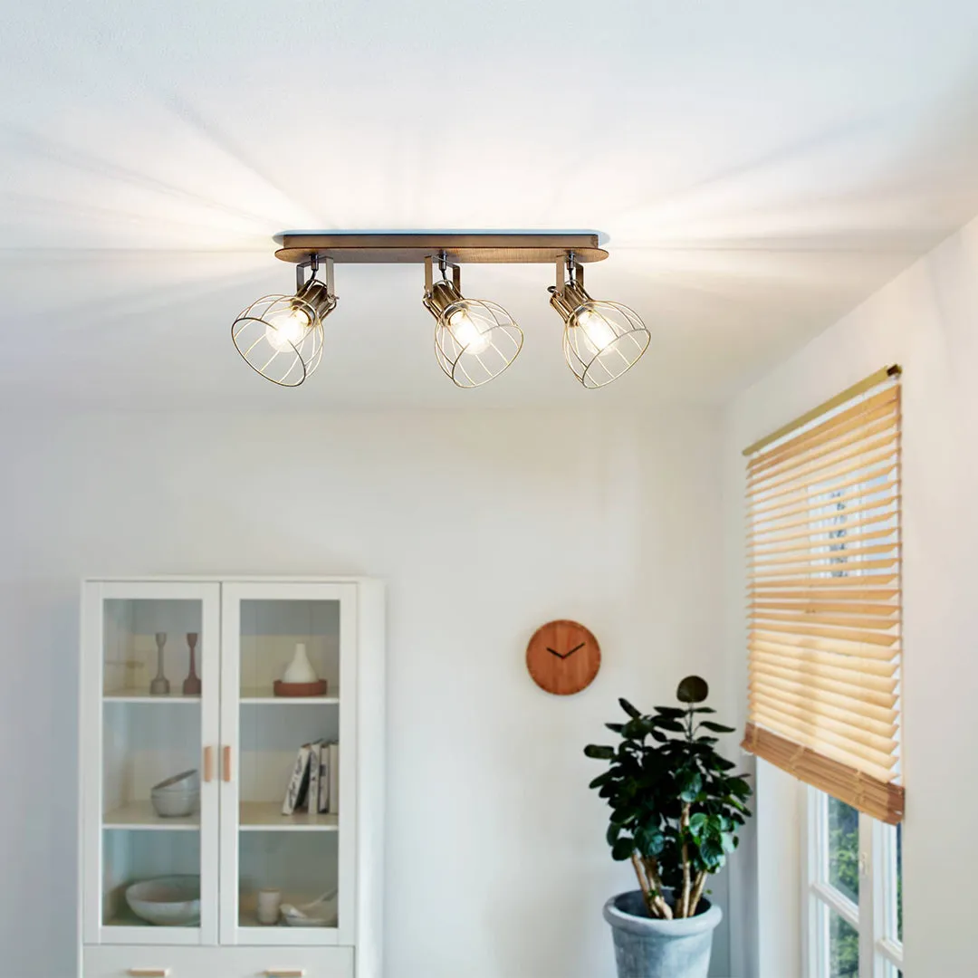 Sambatello 3-Light Ceiling Spotlight Bar - Bronze, Metal product