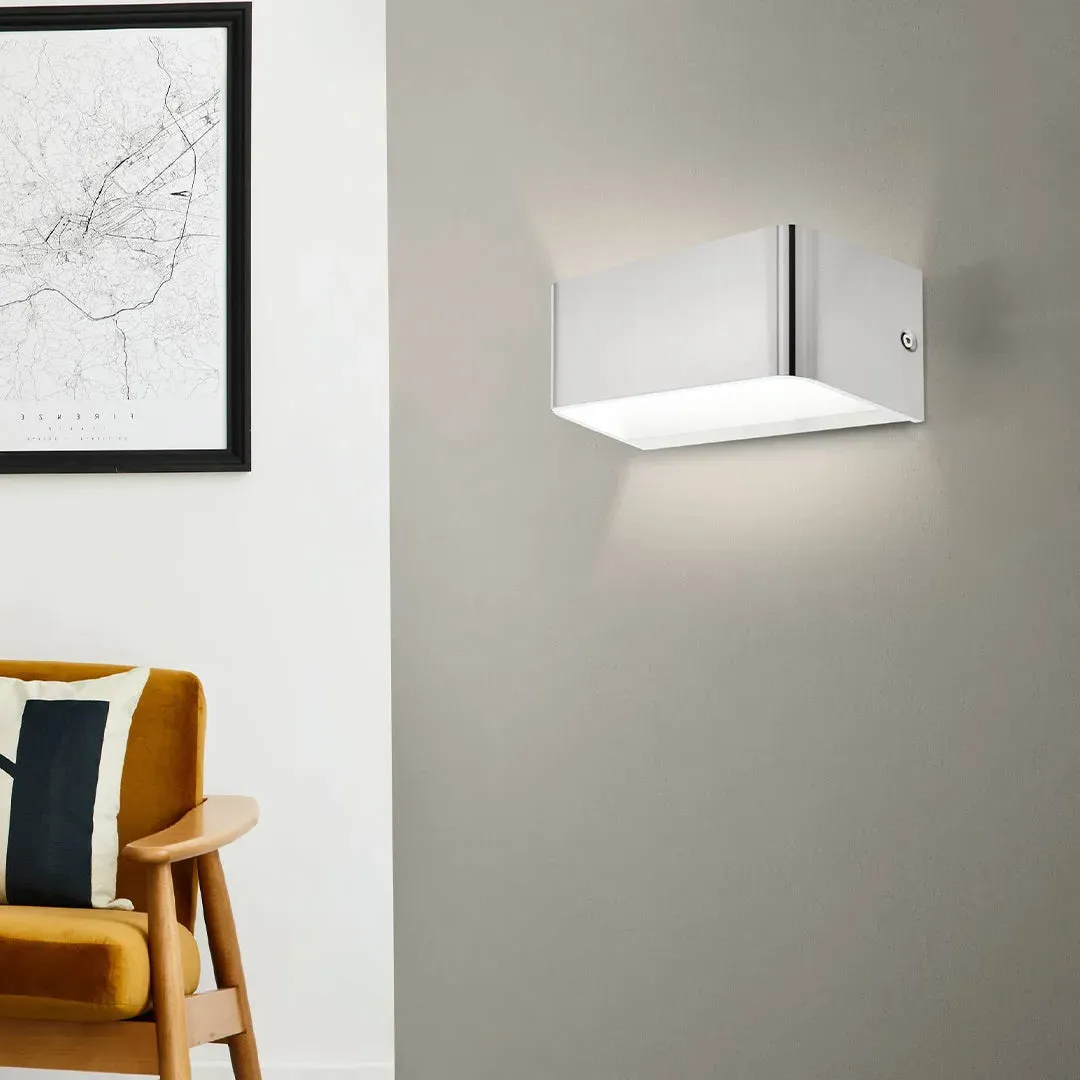 Sania 4 LED Wall Light Up Down - Nickel, Aluminium product