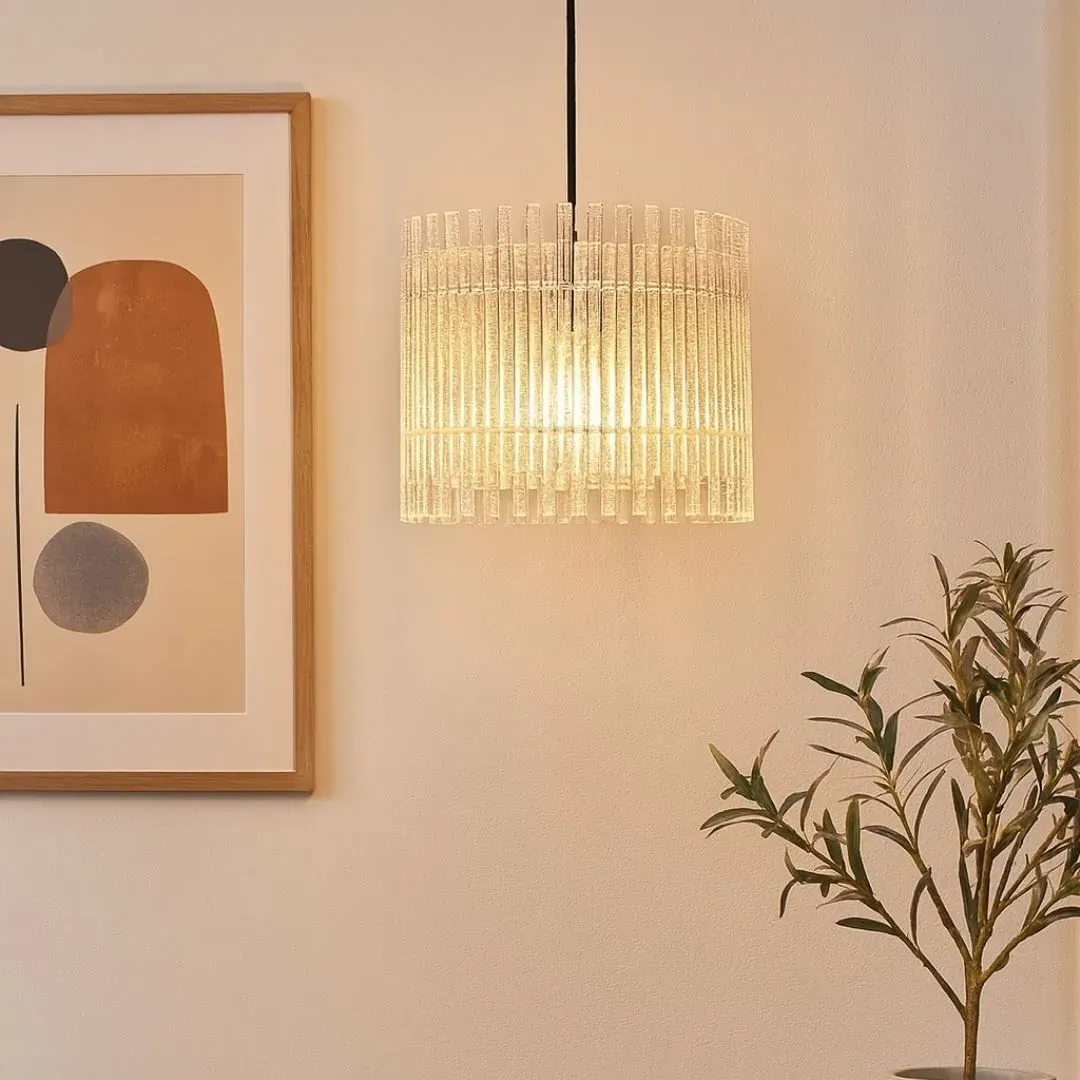Savona Easy-Fit Pendant Shade - Chrome, Acrylic product