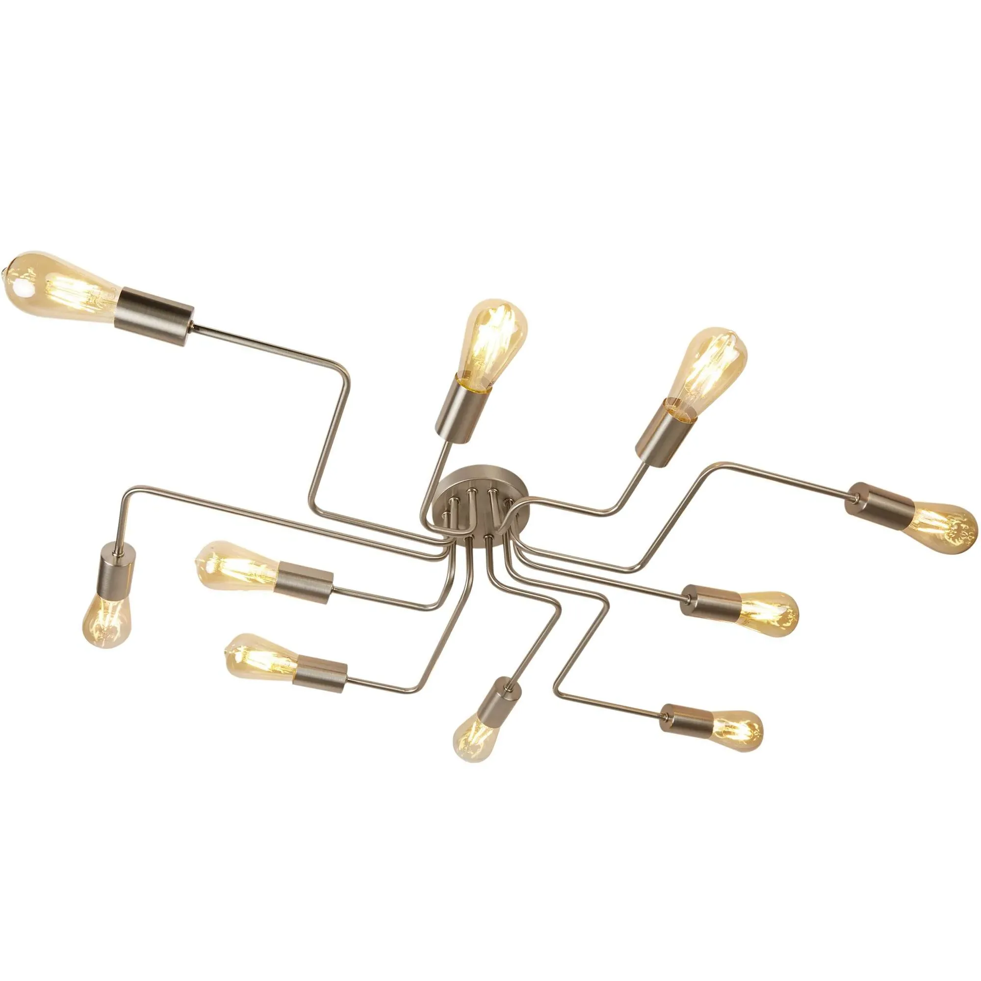Searchlight Circuit Flush Ceiling Light - Satin Silver product