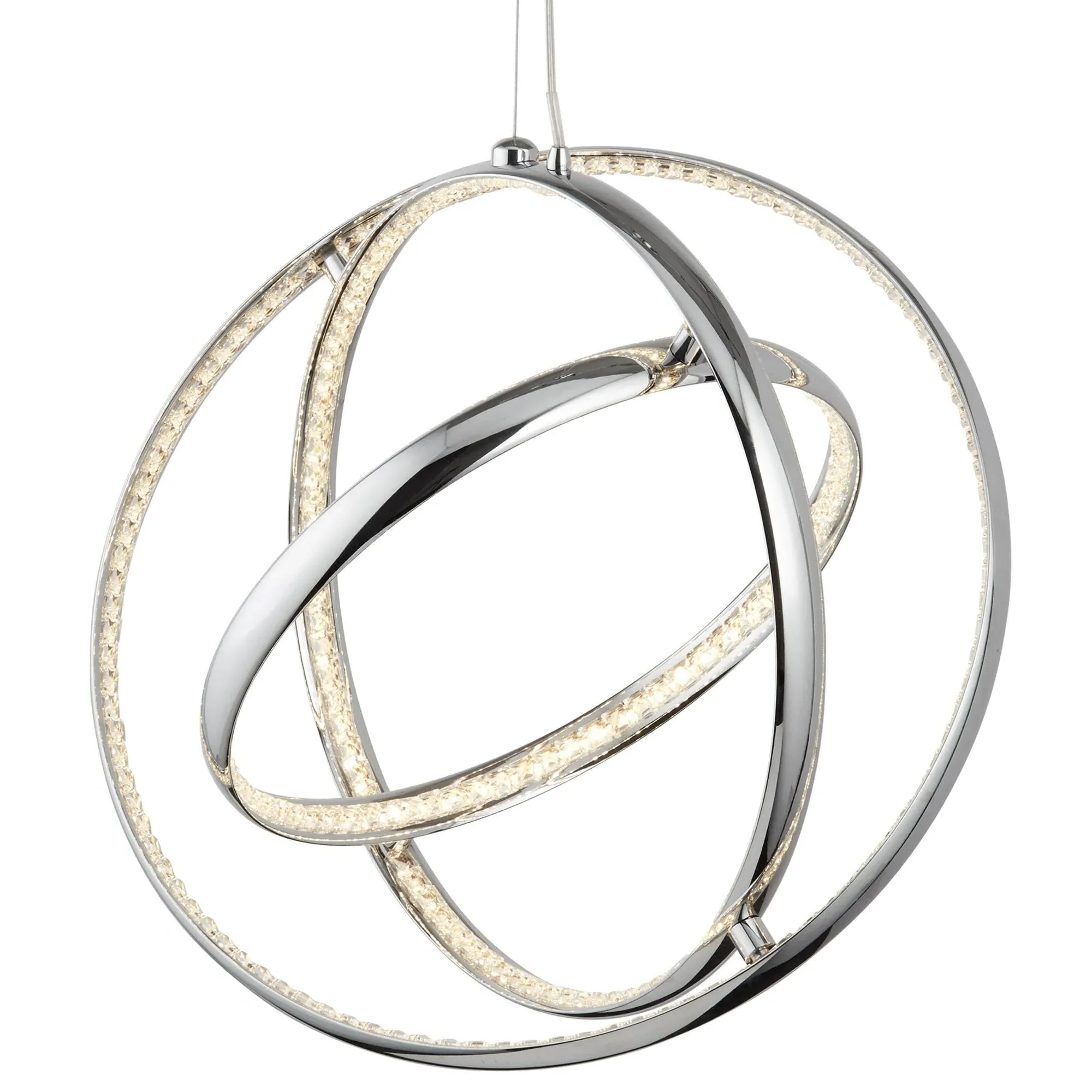 Searchlight Gyro LED Pendant Ceiling Light - Chrome product